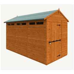 12 x 6 Tongue and Groove Security Shed (12mm Tongue and Groove Floor and Apex Roof)