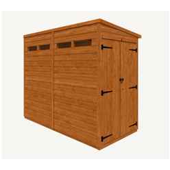 8 x 4 Tongue and Groove Double Doors Security Shed (12mm Tongue and Groove Floor and Pent Roof)