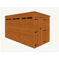 12 x 6 Tongue and Groove Double Doors Security Shed (12mm Tongue and Groove Floor and Pent Roof)