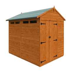 8 x 6 Tongue and Groove Double Doors Security Shed (12mm Tongue and Groove Floor and Apex Roof)