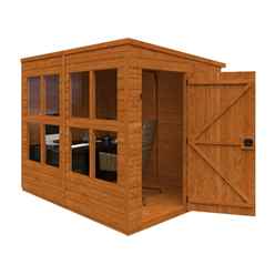 8 x 6 Tongue and Groove Sunroom (12mm Tongue and Groove Floor and Pent Roof)