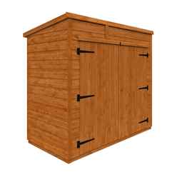 6 x 3 Tongue and Groove Pent Bike Shed (12mm Tongue and Groove Floor and Pent Roof)