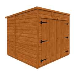 6 x 6 Tongue and Groove Pent Bike Shed (12mm Tongue and Groove Floor and Pent Roof)
