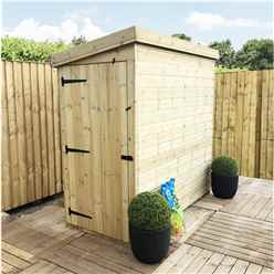 3 X 6 Windowless Pressure Treated Tongue And Groove Pent Shed With Single Door (please Select Left Or Right Door)