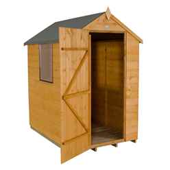 6 X 4 (1.8m X 1.3m) Shiplap Tongue And Groove Apex Shed With Single Door And 1 Window