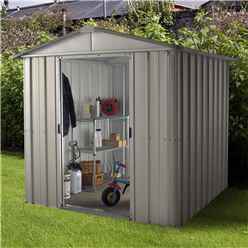 6ft 1 X 7ft 5 Apex Metal Shed With Free Anchor Kit (2.02m X 2.37m)