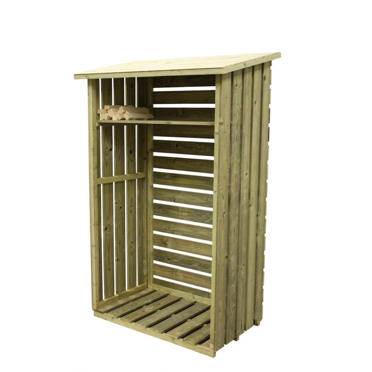 4 X 2 Pressure Treated Tall Tongue And Groove Log Store 