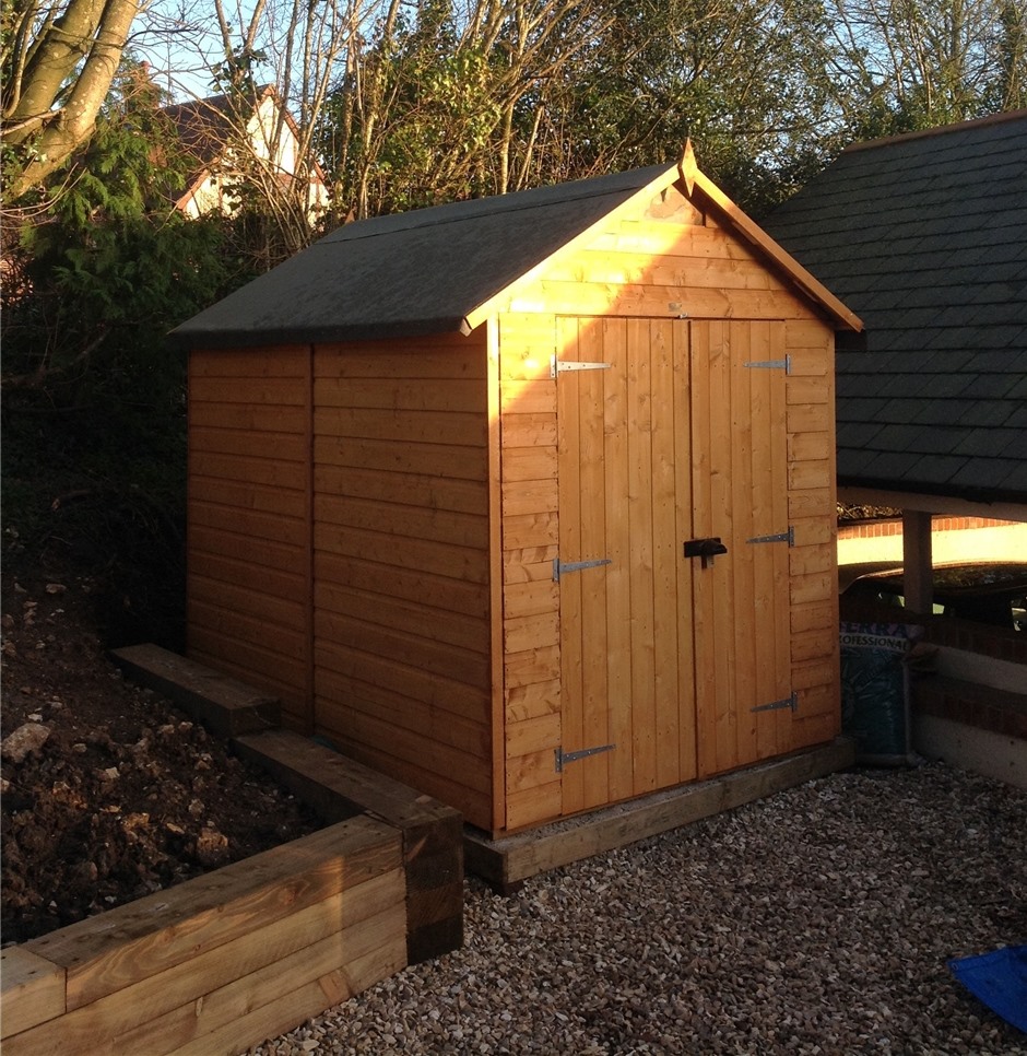 8 x 6 security tongue and groove shed 12mm tongue and