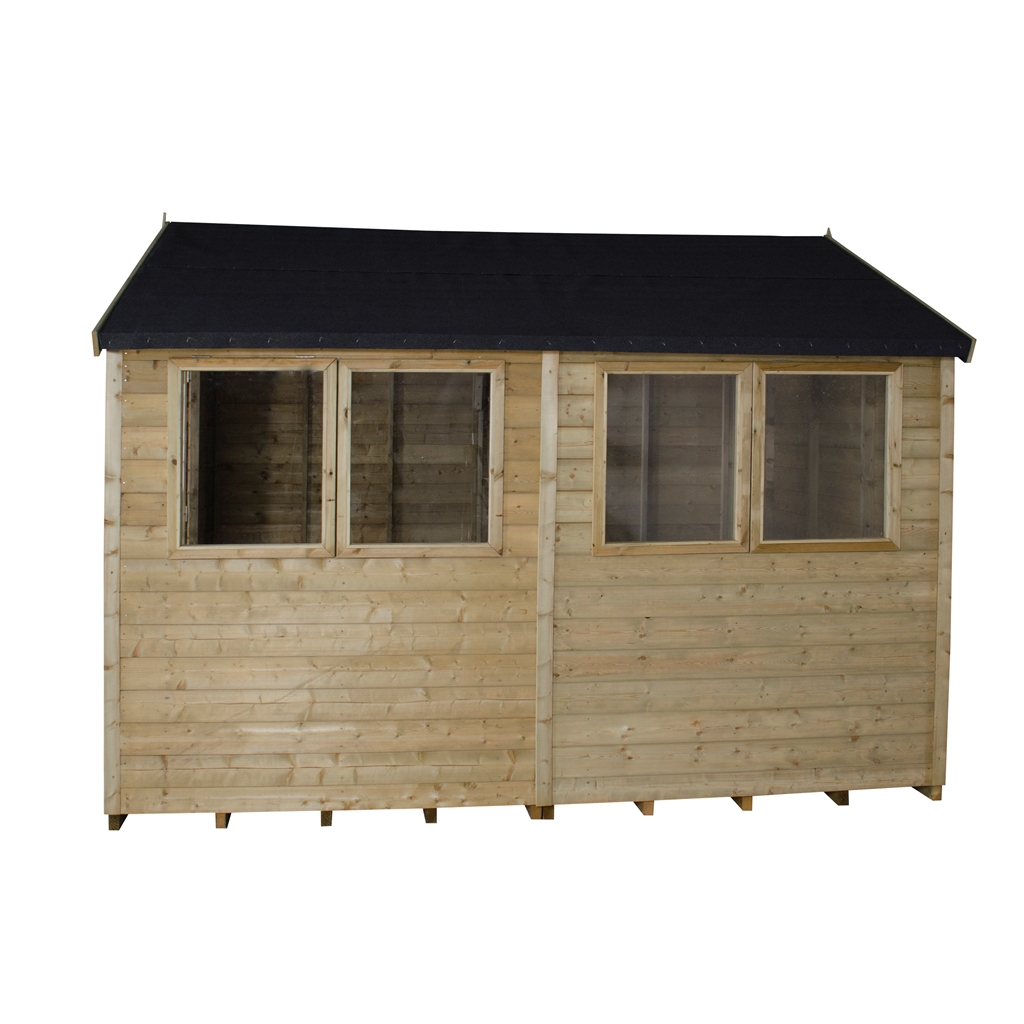 10ft x 8ft pressure treated tongue and groove apex shed 3