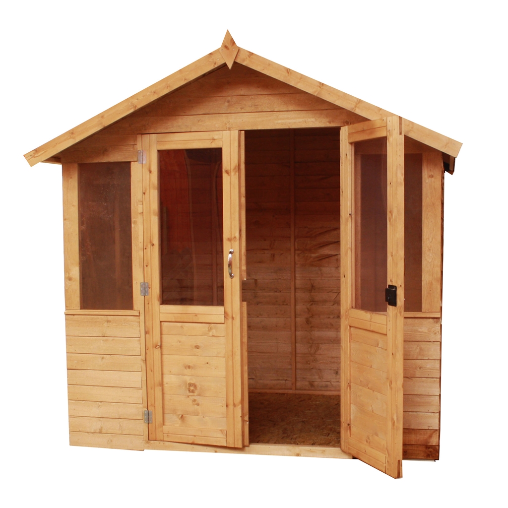 7 x 5 Traditional Overlap Summerhouse (10mm Solid OSB ...