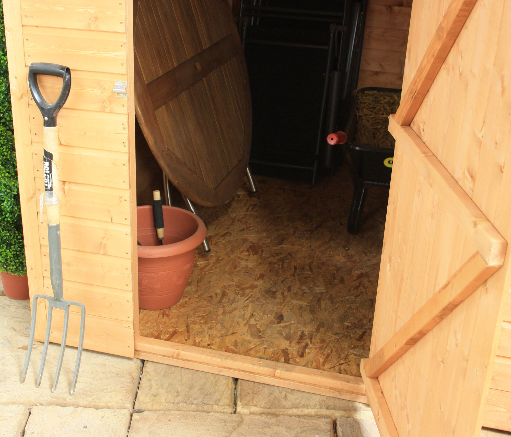 INSTALLED 7 x 5 Tongue And Groove Offset Apex Shed (10mm ...