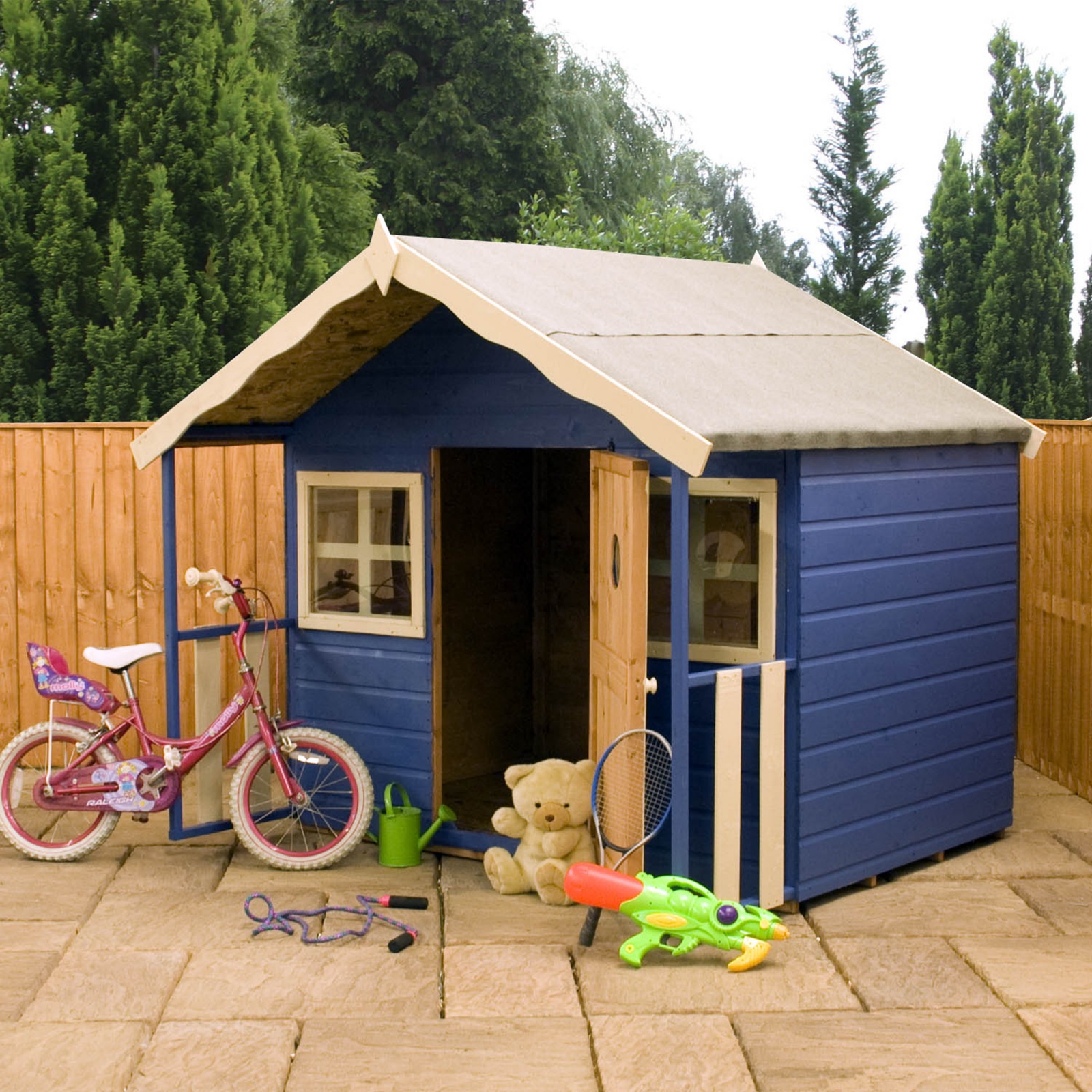 6x6 wooden playhouse