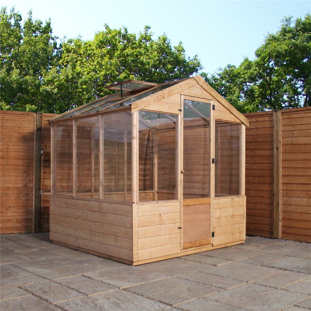 INSTALLED 6 x 6 Wooden Value Greenhouse INCLUDES INSTALLATION