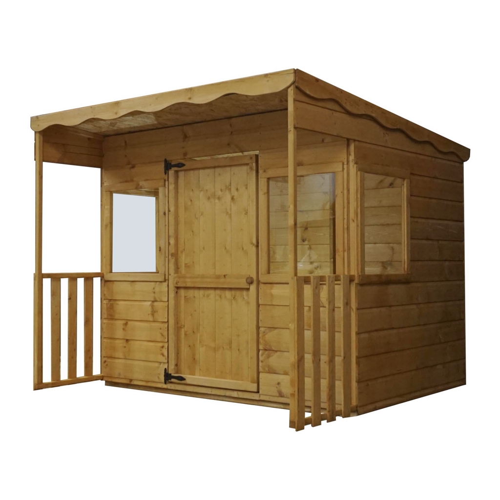 INSTALLED 6 x 6 Tongue and Groove Pent Playhouse (10mm OSB Floor and