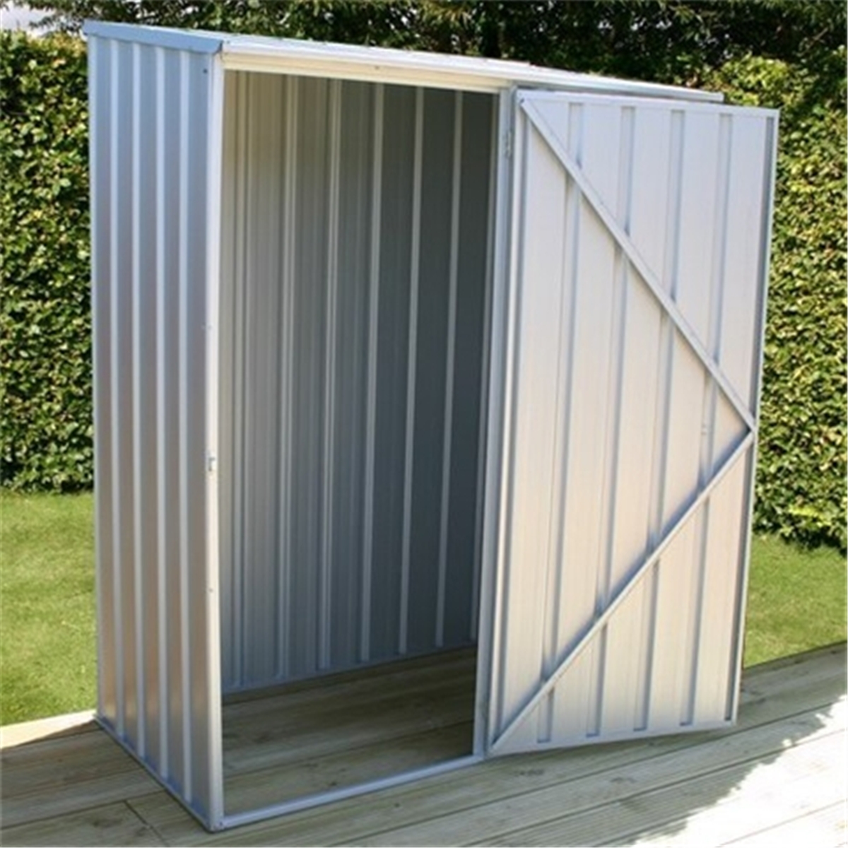 INSTALLED 5 x 3 Space Saver Zinc Metal Shed (1.52m x 0.78m) INCLUDES