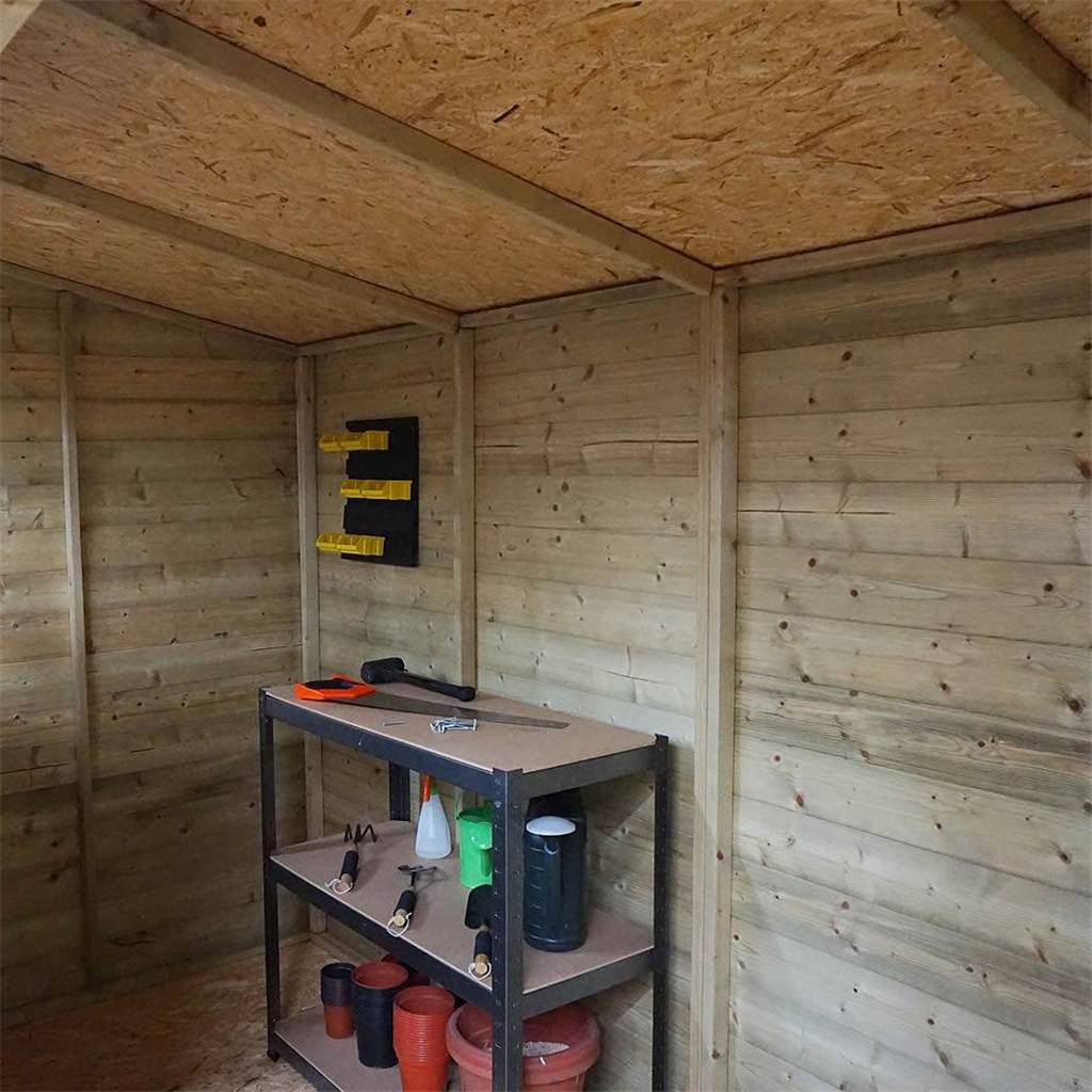 10 x 6 Warwick Shiplap Pressure Treated Pent Shed ShedsFirst