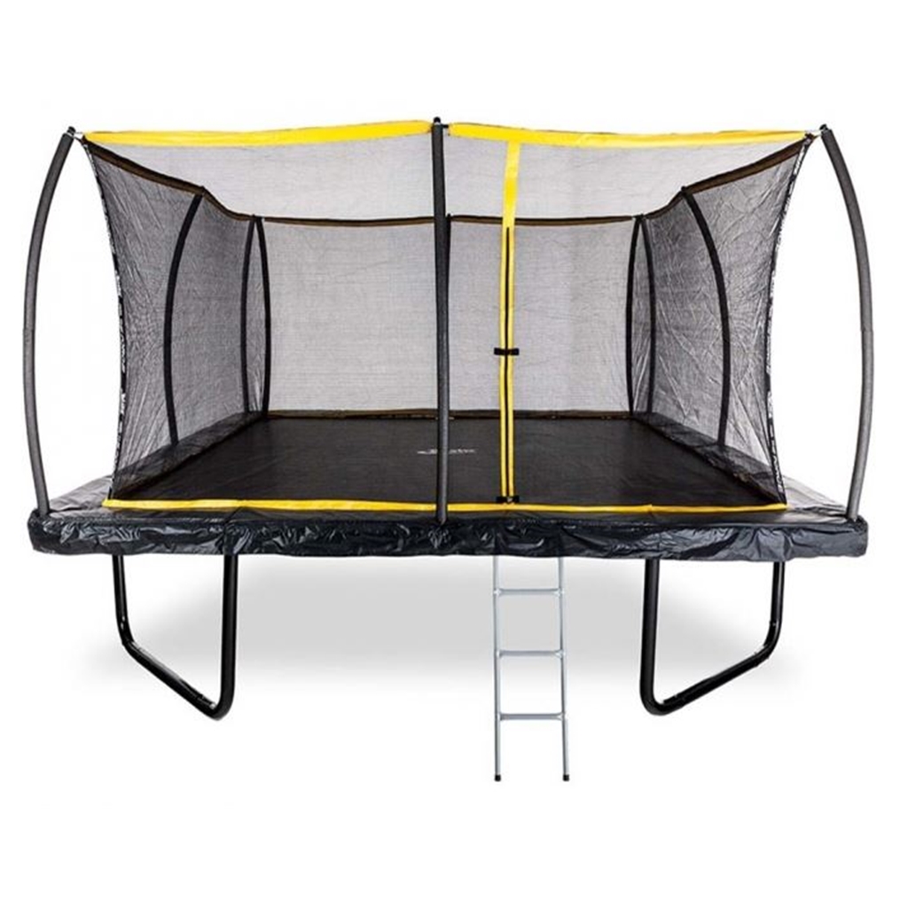 INSTALLED 8ft x 12ft Elite Rectangular Trampoline Including a Enclosure