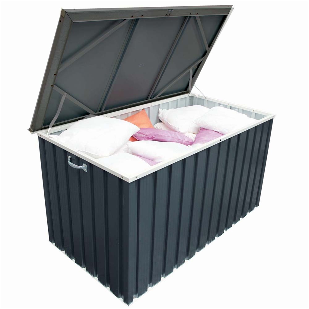 4 x 2 Select Grey Metal Storage Box (1.28m x 0.68m) ShedsFirst