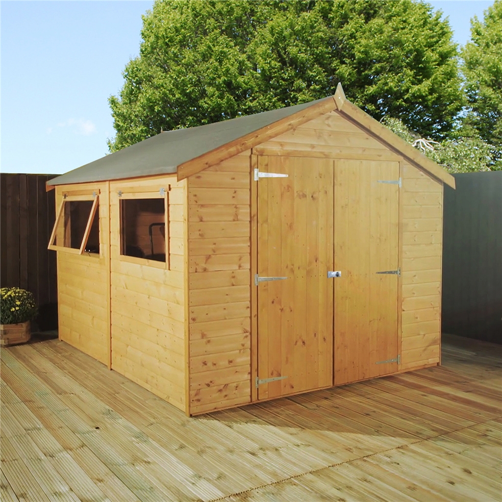 INSTALLED 10 x 6 Premier Tongue and Groove Apex Shed With 