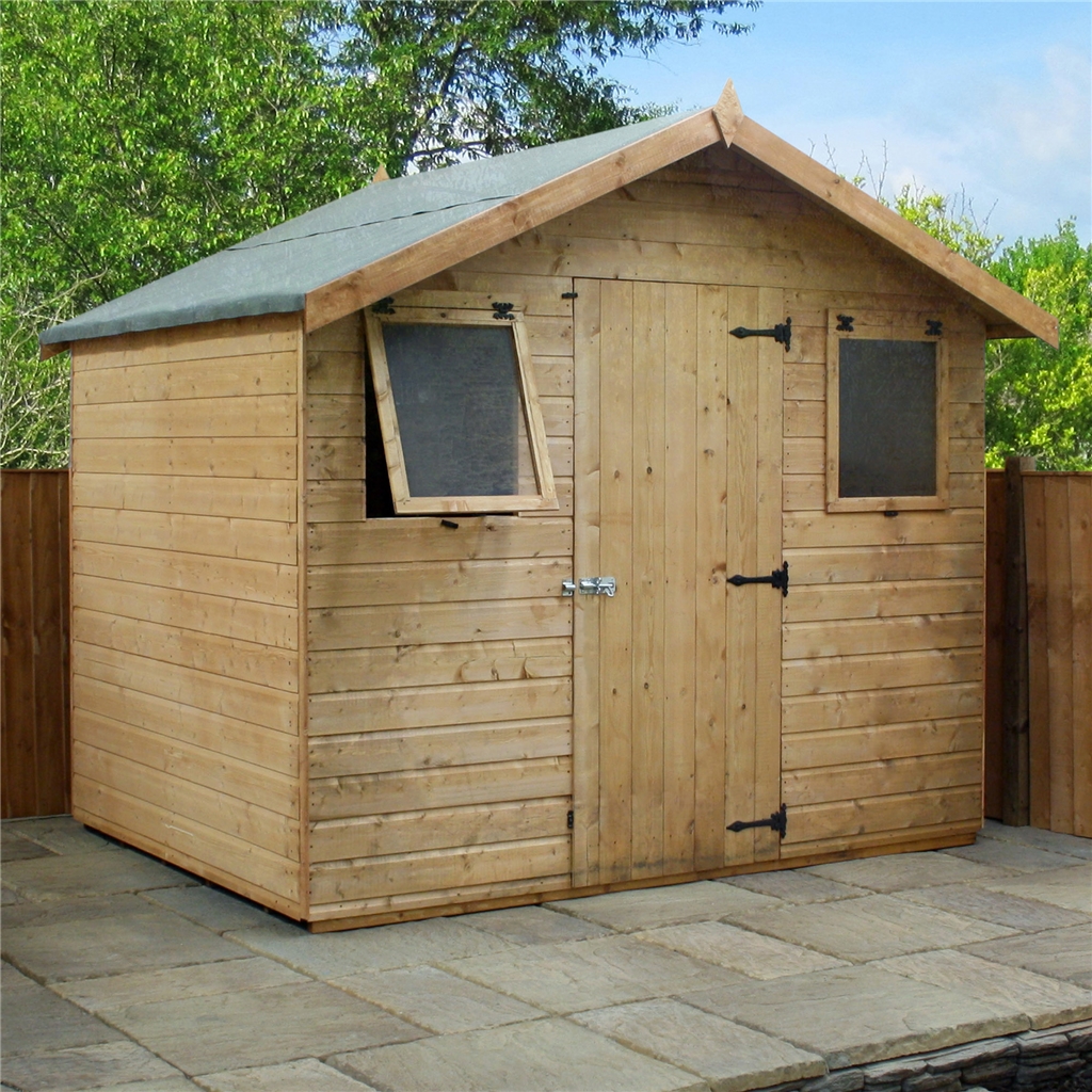 6 x 8 Reverse Premier Tongue and Groove Apex Shed With 
