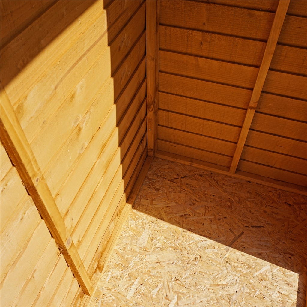 3 x 5 Overlap Windowless Apex Shed With Single Door (10mm Solid OSB