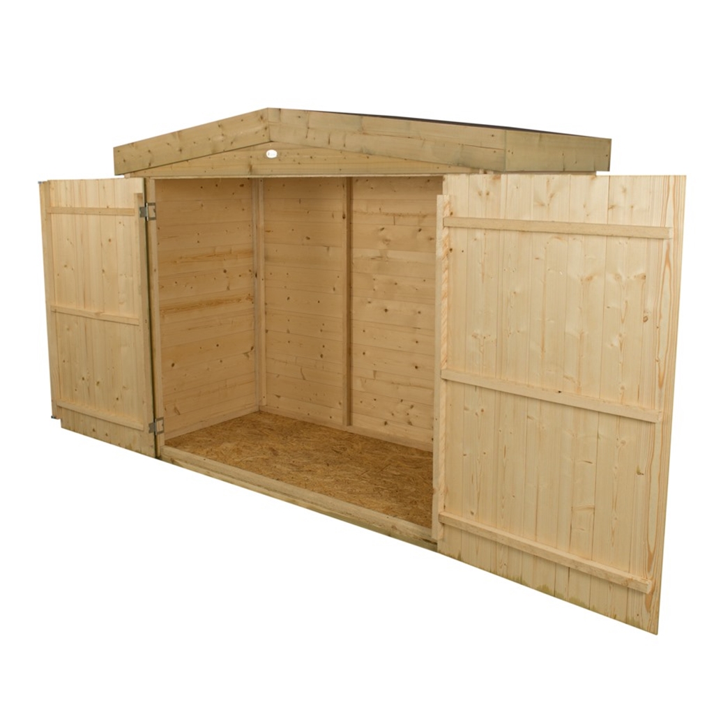 Shiplap Apex Large Outdoor Store Pressure Treated ShedsFirst