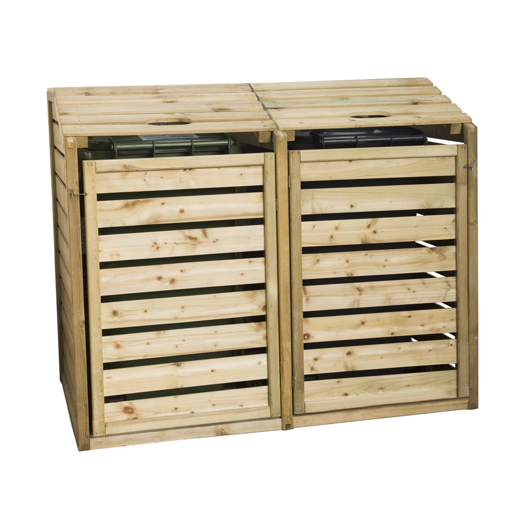 Double Wheelie Bin Hide ShedsFirst