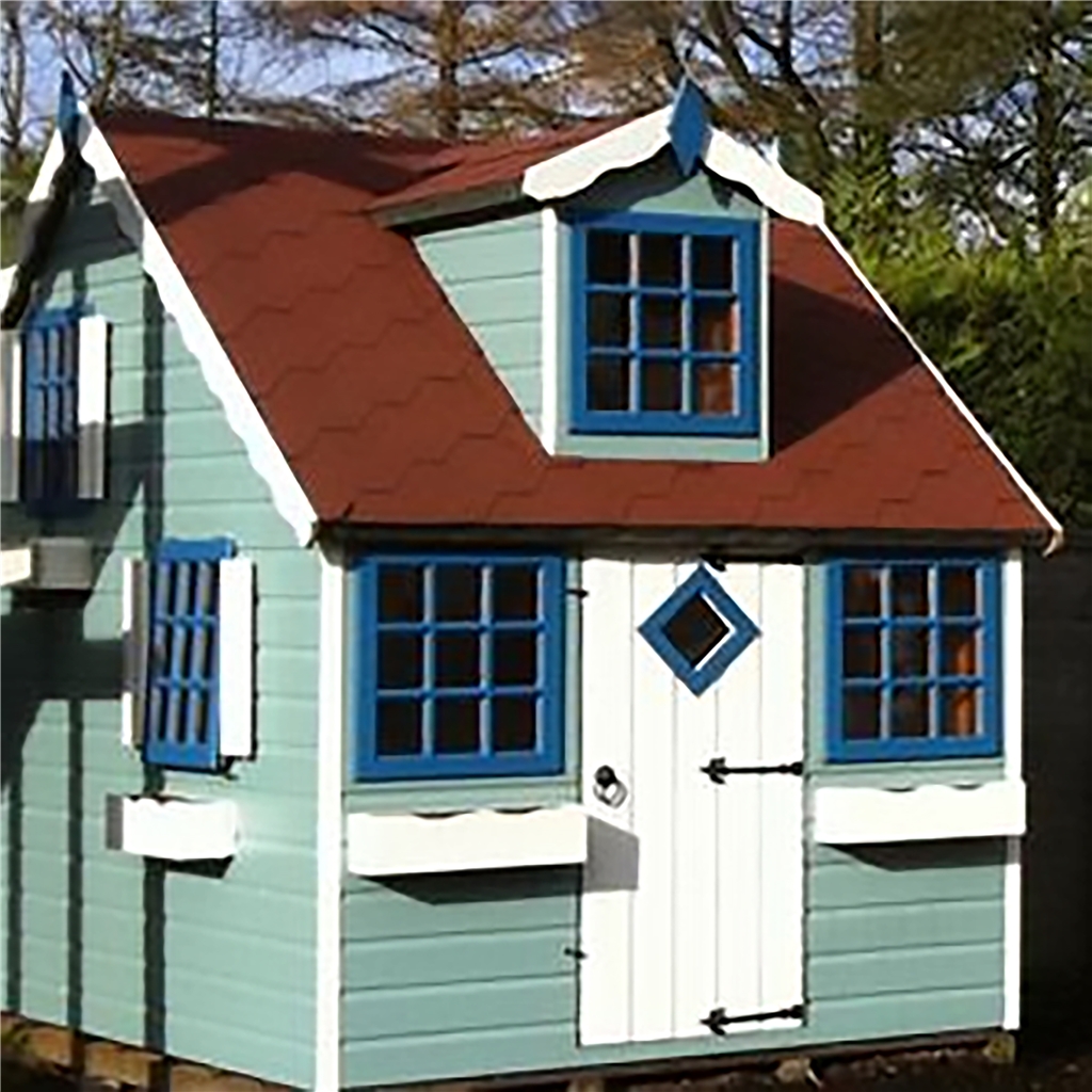Installed 6 X 8 2 39m X 1 79m Cottage Playhouse Tongue And