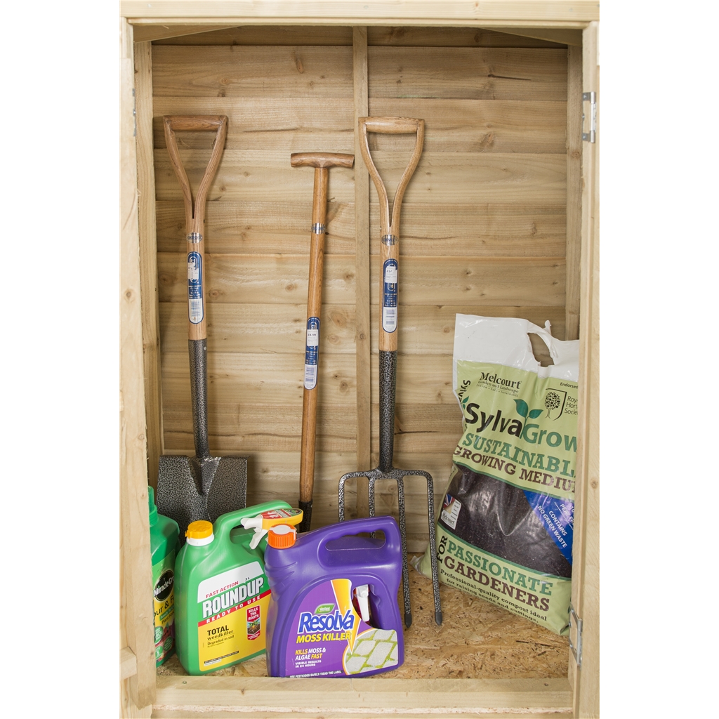 Installed Apex Garden Store Pressure Treated (1.1m x 0.5m) Includes