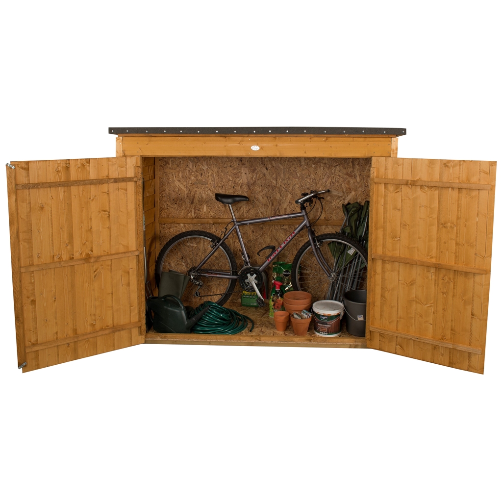 Installed Dip Treated Large Outdoor Store (1.9m x 0.9m) Includes