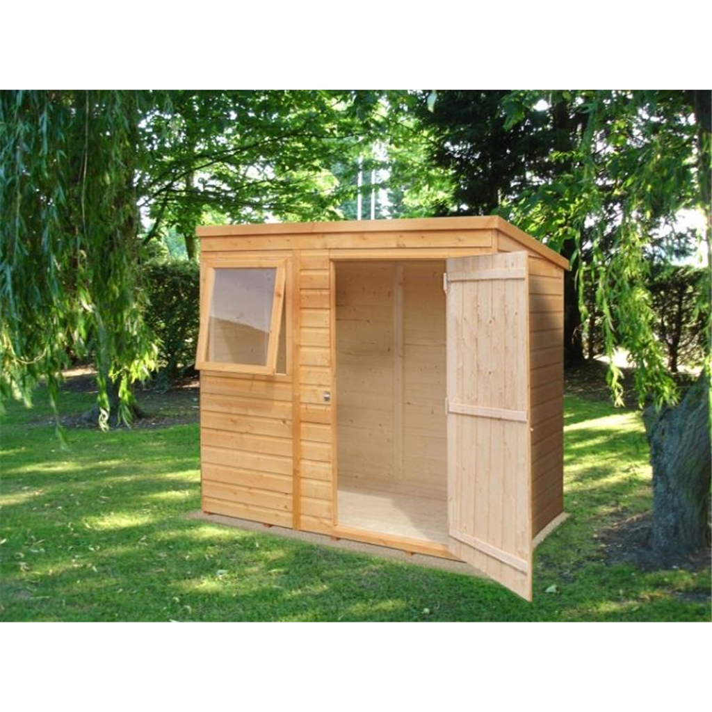 7 x 7 2.05m x 1.98m - tongue and groove - pent garden
