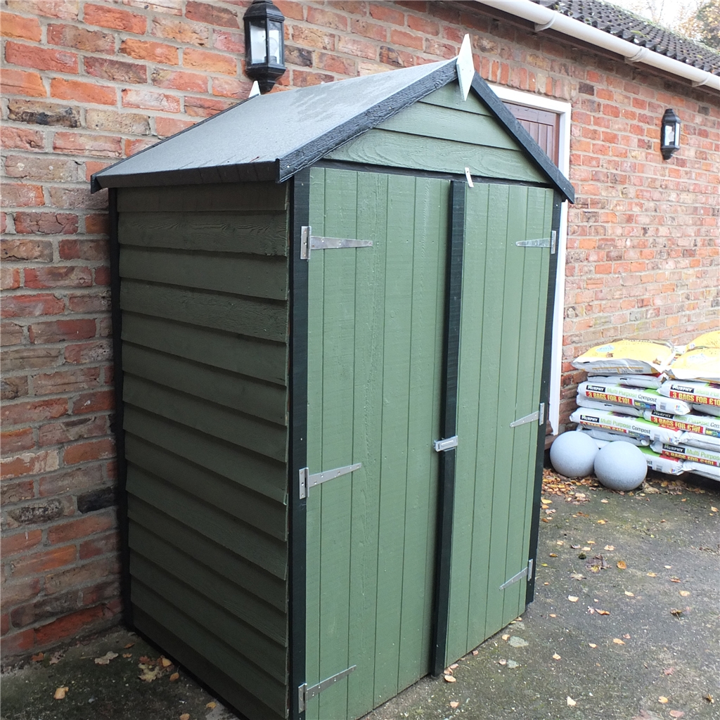 installed 7 x 5 tongue and groove offset apex shed 10mm