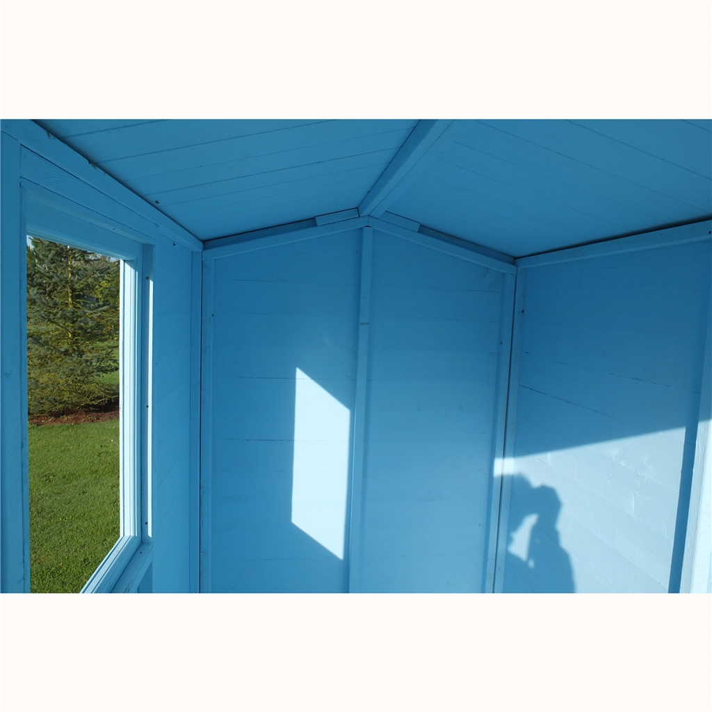 6 X 4 Tongue And Groove Apex 2 Windows Single Door