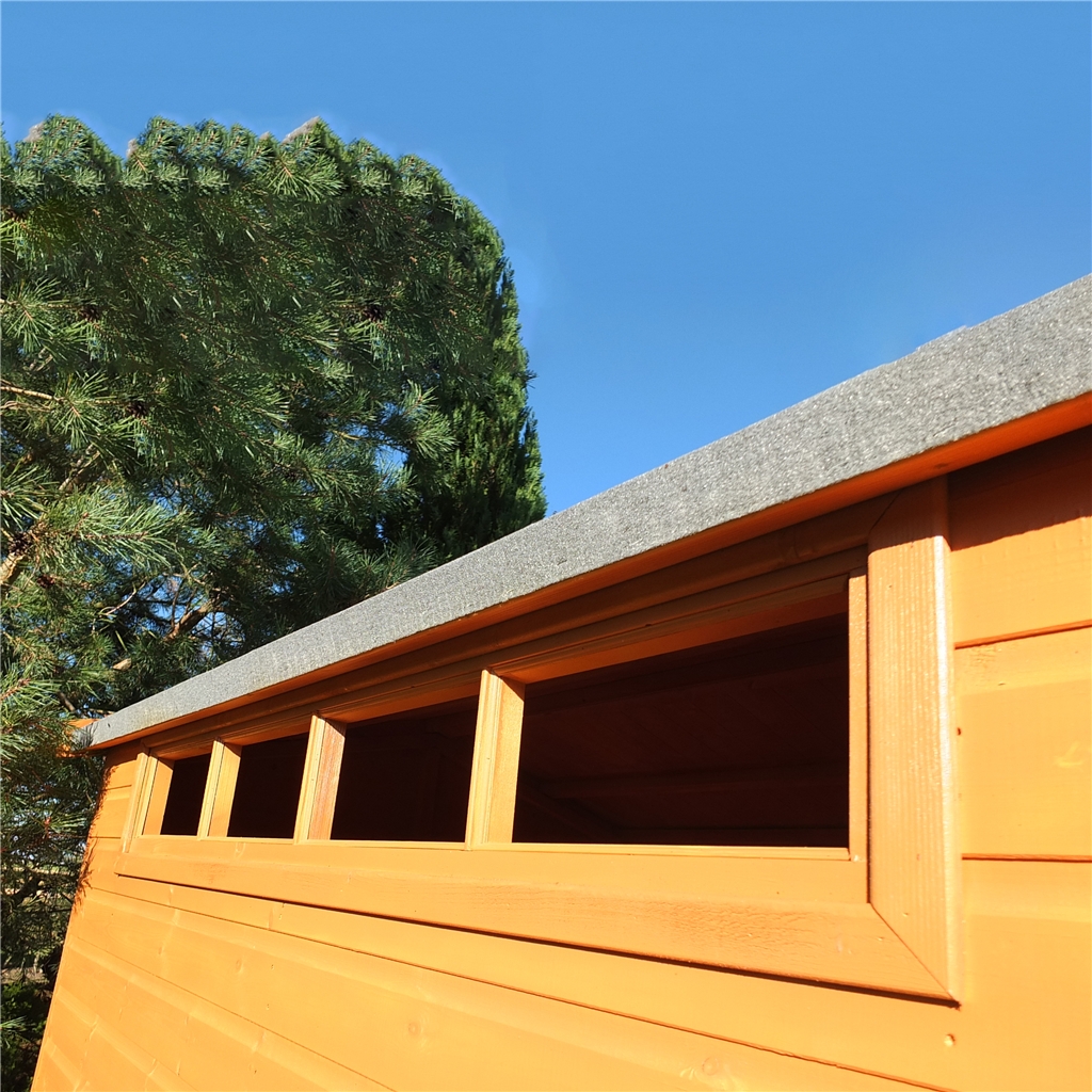 8 X 6 Tongue And Groove Security Apex Garden Wooden Shed / High Level Windows 8 X 6 Tongue And Groove Security Apex Garden Wooden Shed / High Level Windows