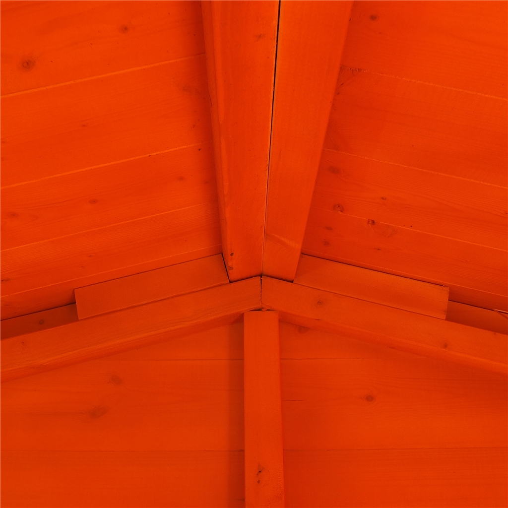 8 X 6 Tongue And Groove Security Apex Garden Wooden Shed / High Level Windows 8 X 6 Tongue And Groove Security Apex Garden Wooden Shed / High Level Windows