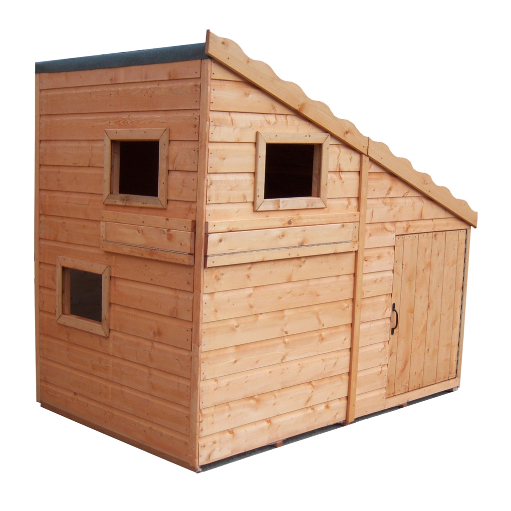 Installed 6 x 4 (1.79m x 1.19m) Command Post Playhouse Installation