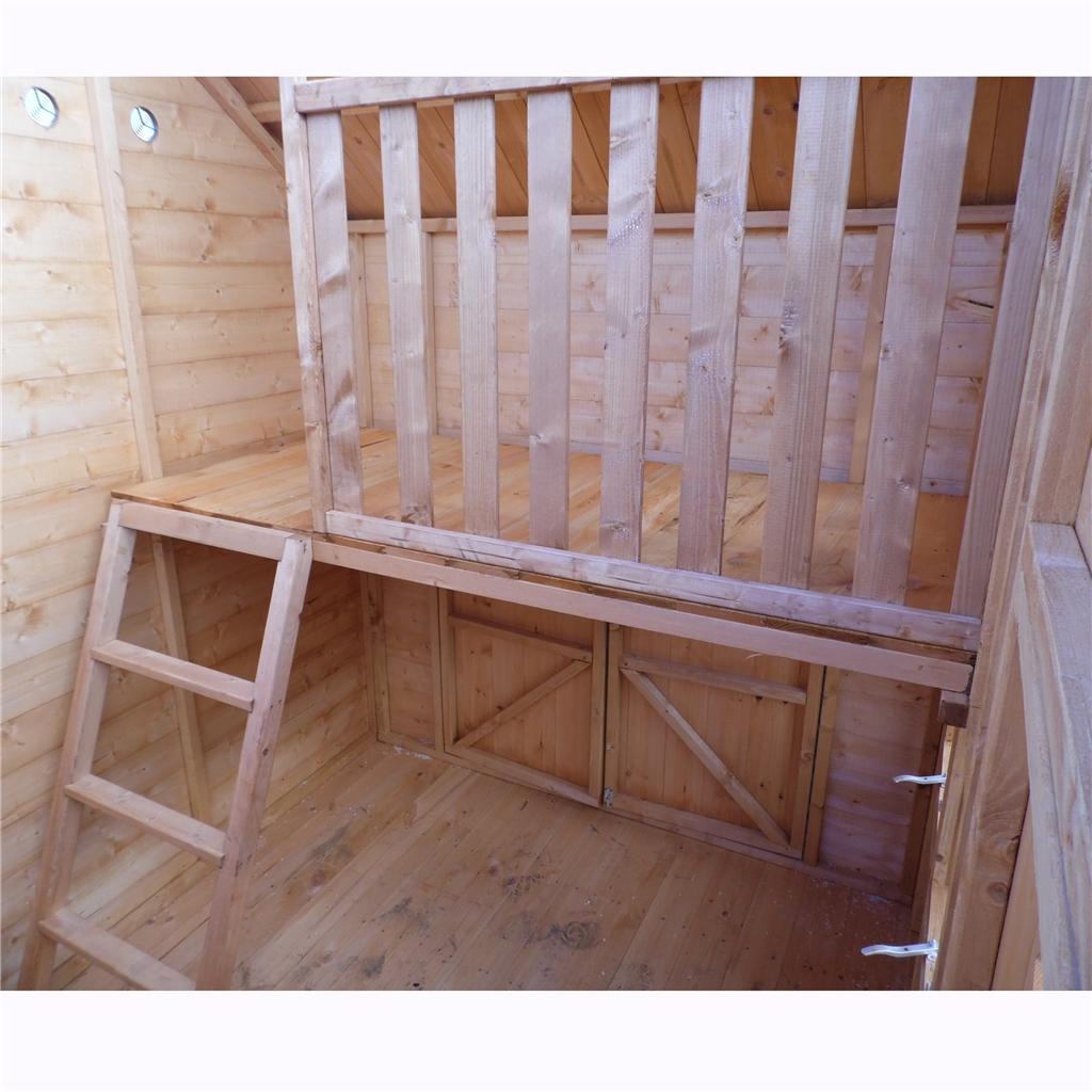 Installed 7 X 6 (1.79m X 2.09m) Crib Playhouse (tongue And Groove) Installation Included