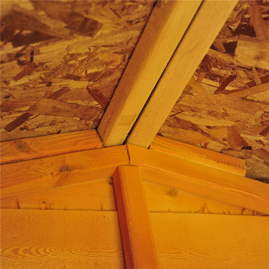 Installed 12 X 8 (3.59m X 2.39m) Overlap Dip Treated Apex Garden