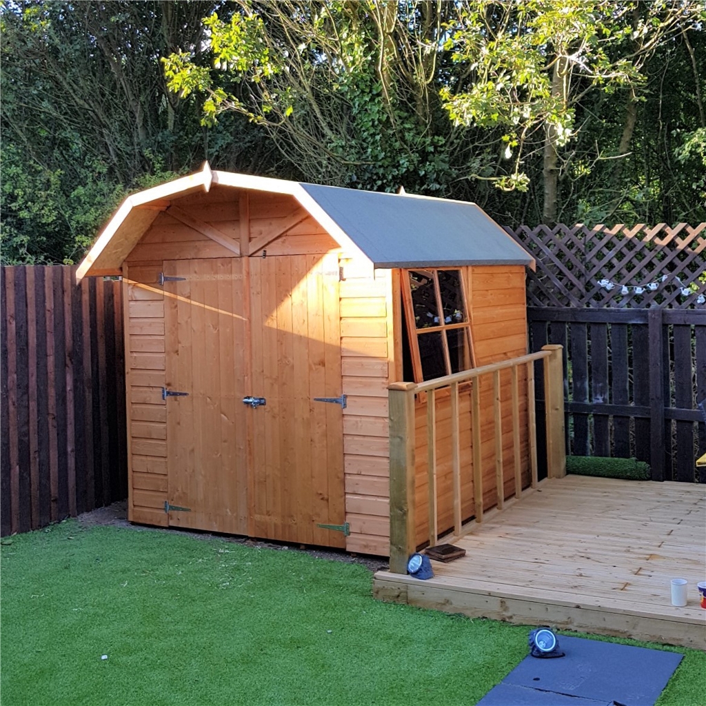Installed 7 X 7 (2.05m X 1.98m) Tongue And Groove Apex Garden Shed