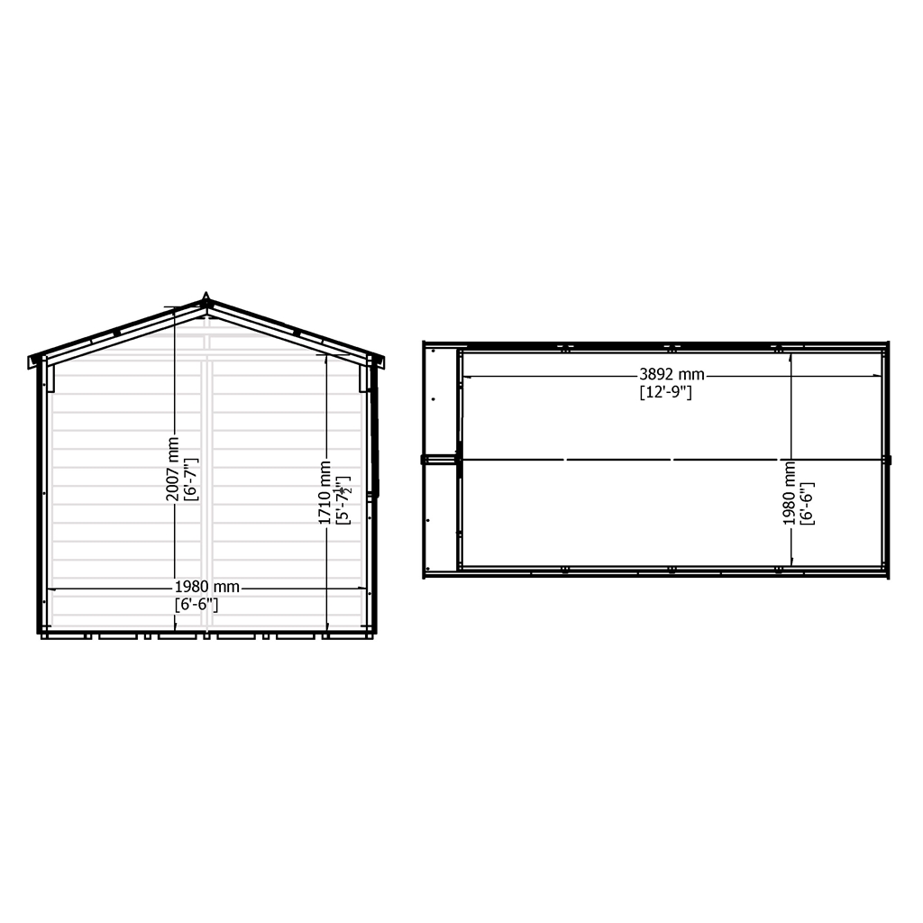 Installed 13 X 7 (4.03m X 2.05m) Tongue And Groove Pressure Treated