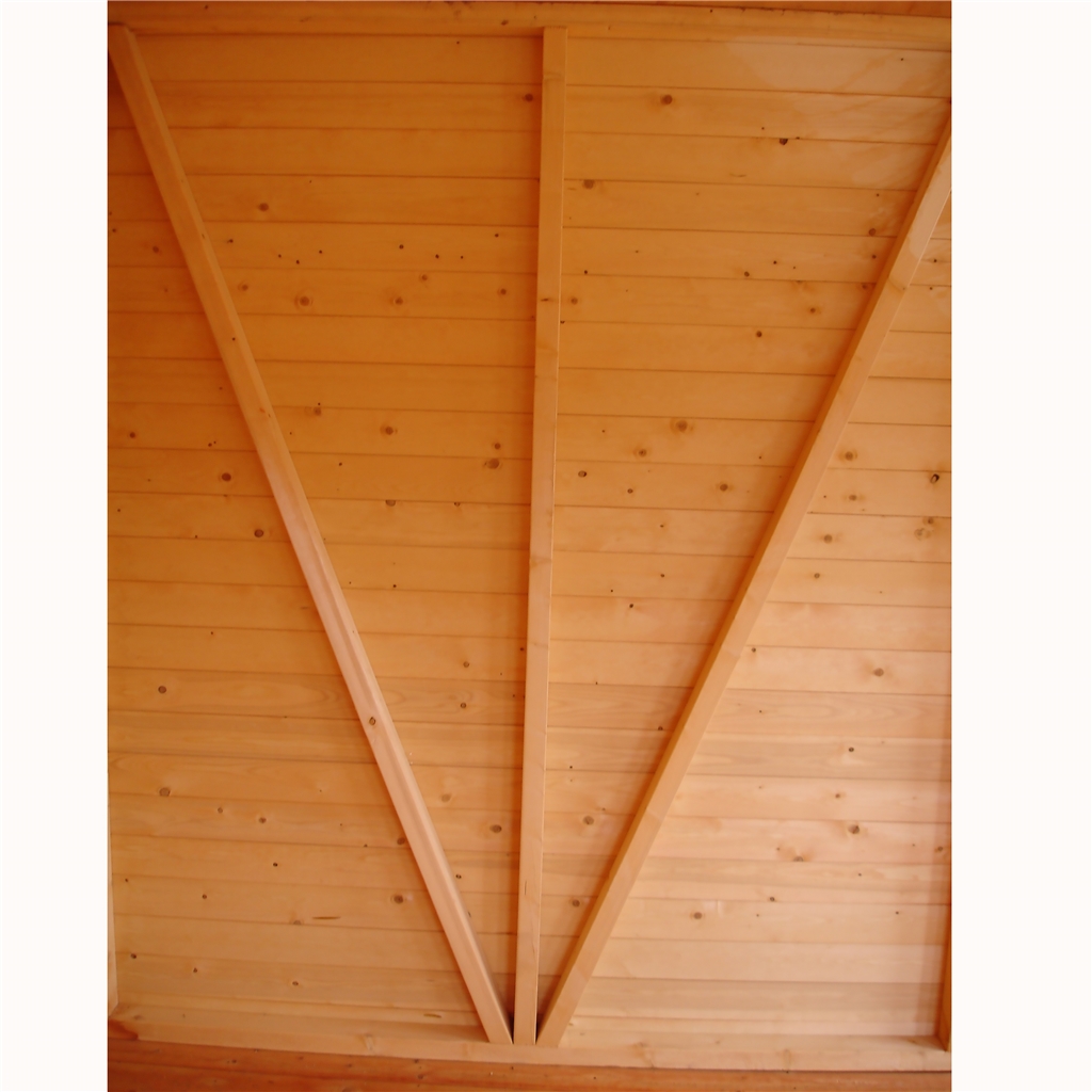 12 x 12 (3.73m x 3.59m) Tongue & Groove Apex 2 Opening Window Double Doors
