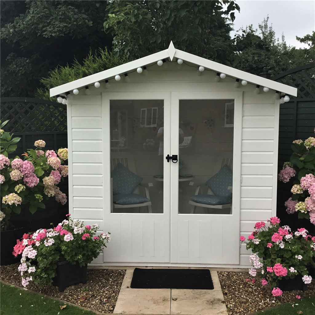 Doors For A Summer House 7 X 5 (2.05m X 1.55m) - Premier Wooden Summerhouse - Double Doors