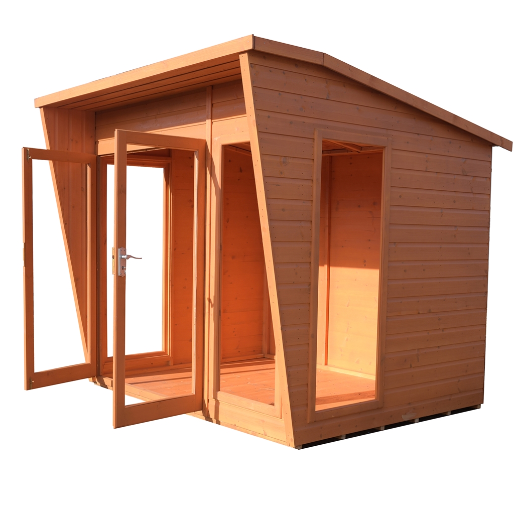 Installed 8 X 6 (2.29m X 1.79m) Premier Wooden Summerhouse 12mm T&g