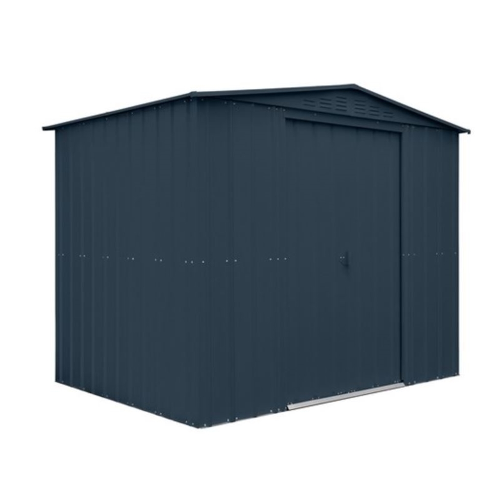 8 x 6 premier easyfix – apex – metal shed -anthracite grey