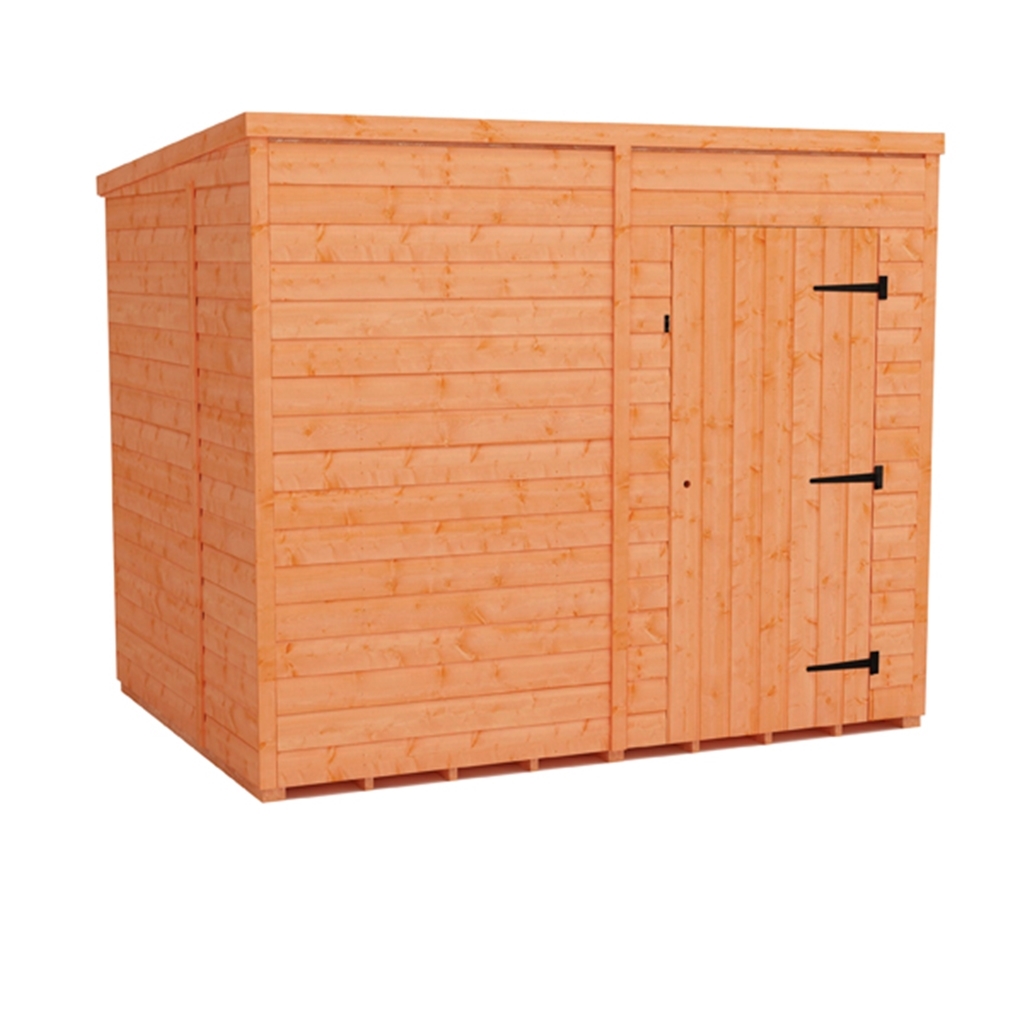 8 X 6 Windowless Tongue And Groove Pent Shed (12mm Tongue And Groove
