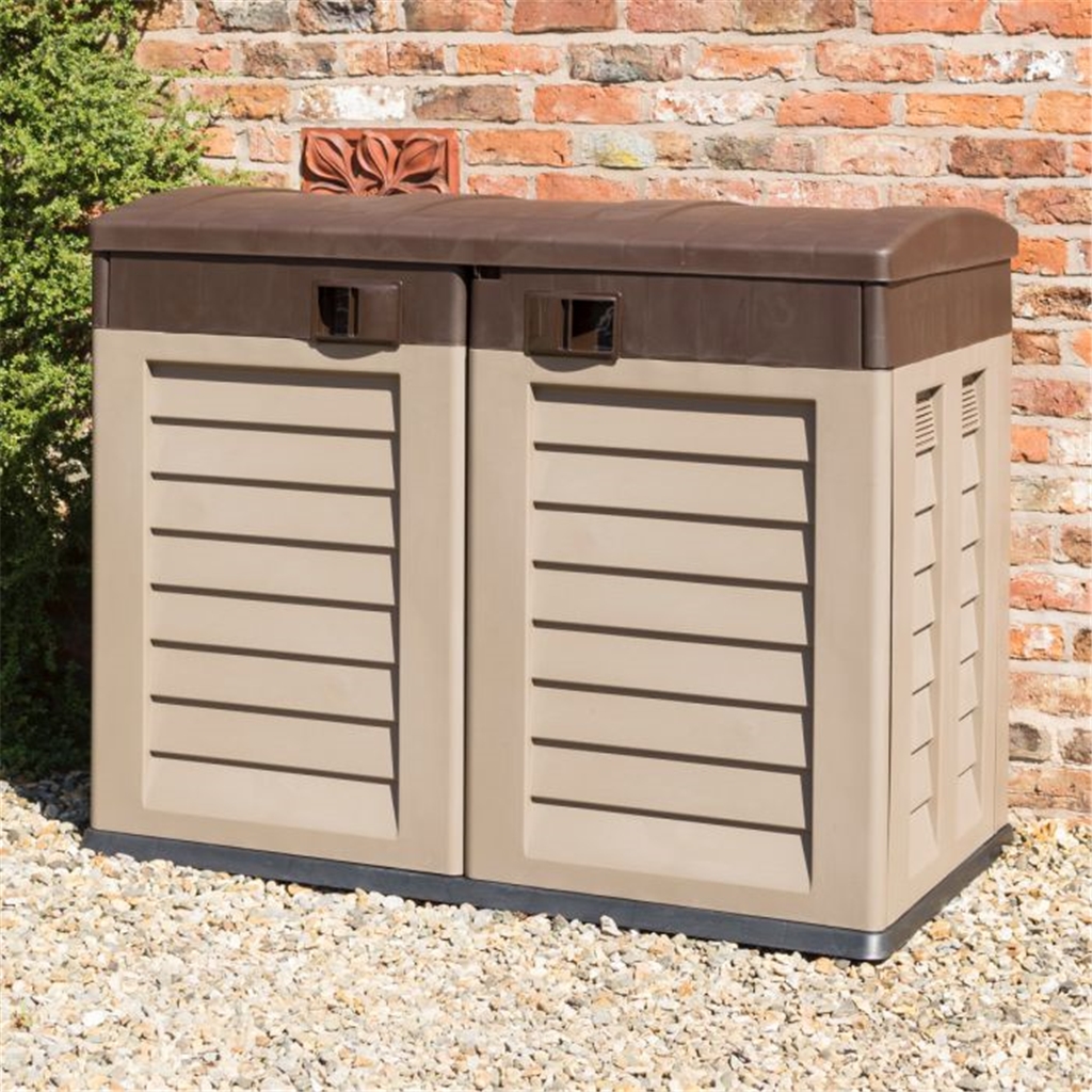 5 x 3 Mocha Plastic Garden Store (1440mm x 830mm) ShedsFirst