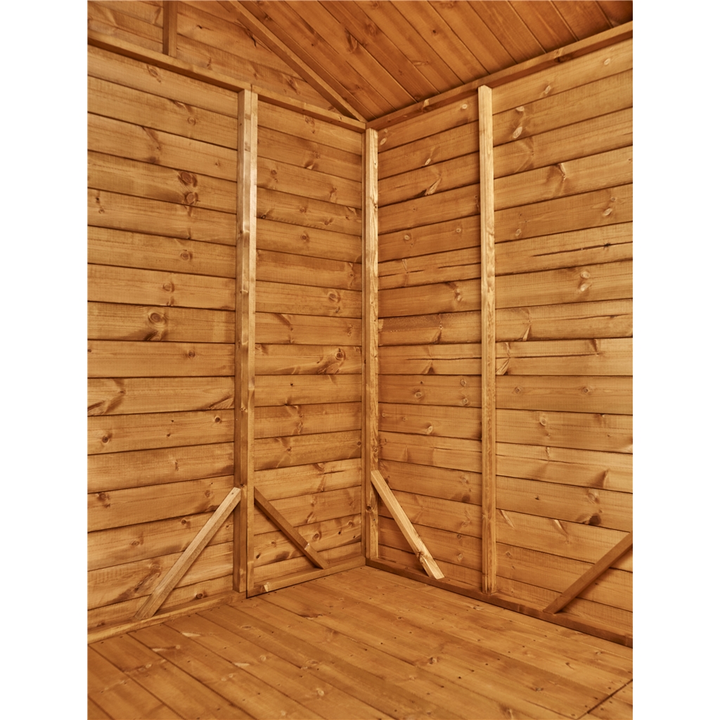 6 x 4 premium tongue and groove apex shed - single door