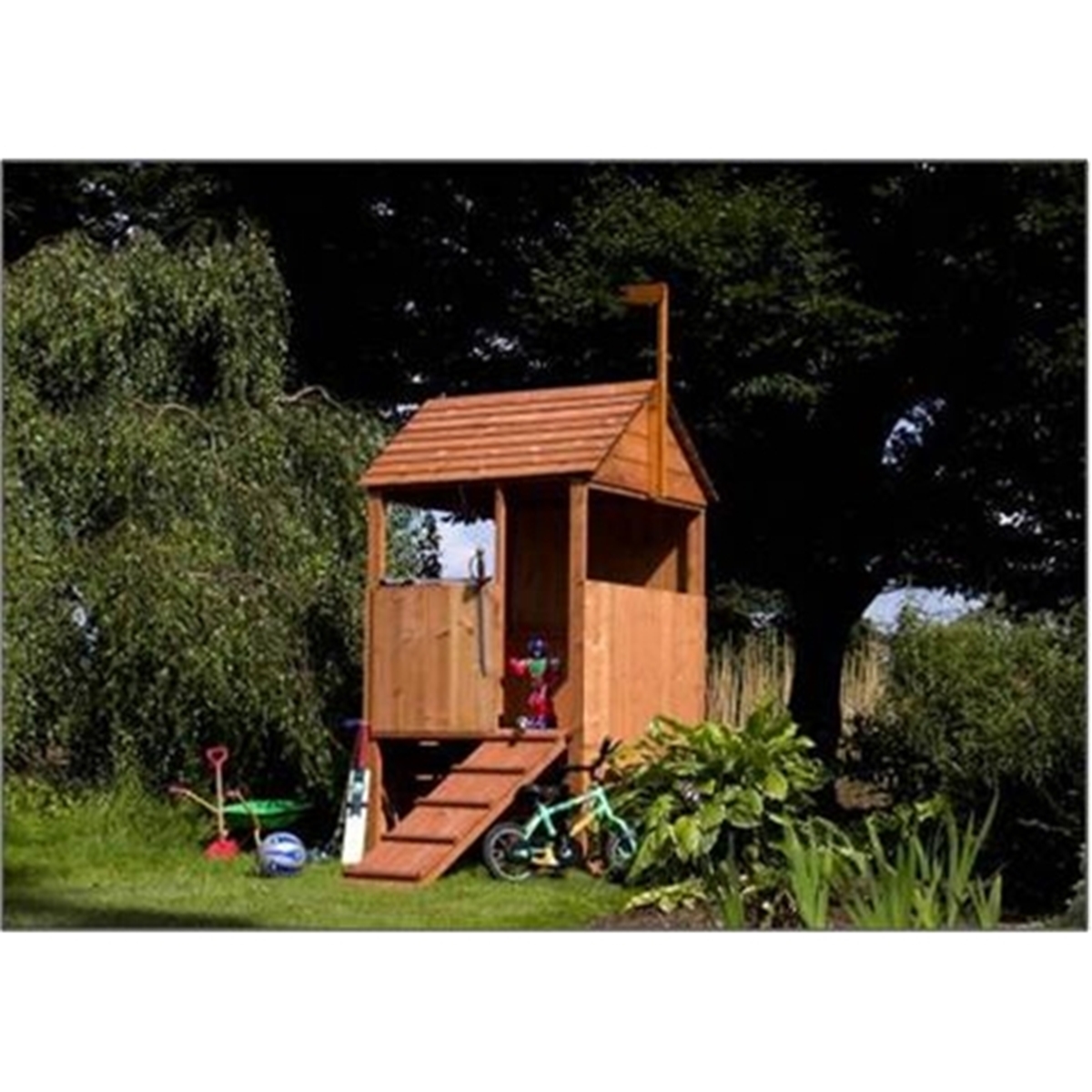 4 x 4 Platform Wooden Playhouse ShedsFirst