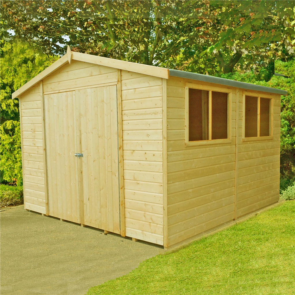 Installed 10 X 10 (2.99m X 2.99m) Tongue And Groove Wooden Garden