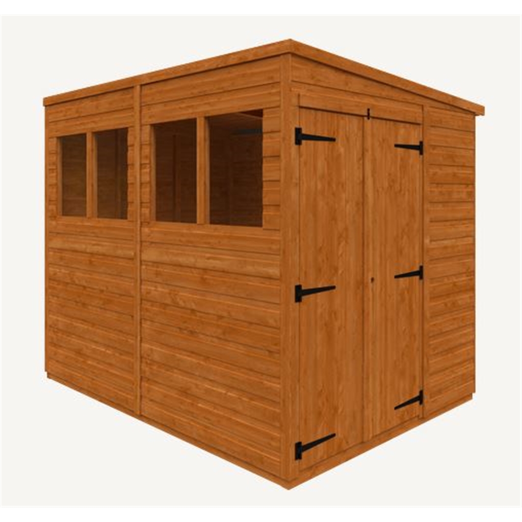 8 X 6 Tongue And Groove Pent Shed With Double Doors 12mm Tongue And 